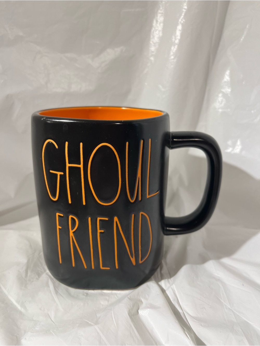 Ghoul Friend Rae Dunn Halloween Black & Orange Ceramic Mug